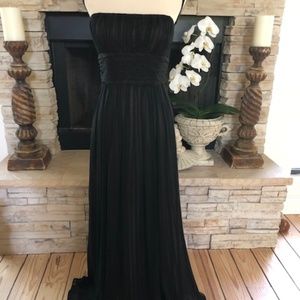 strapless long dress